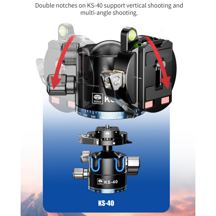 Sirui ST-224 Carbon Fiber Tripod with KS-40 Ball Head