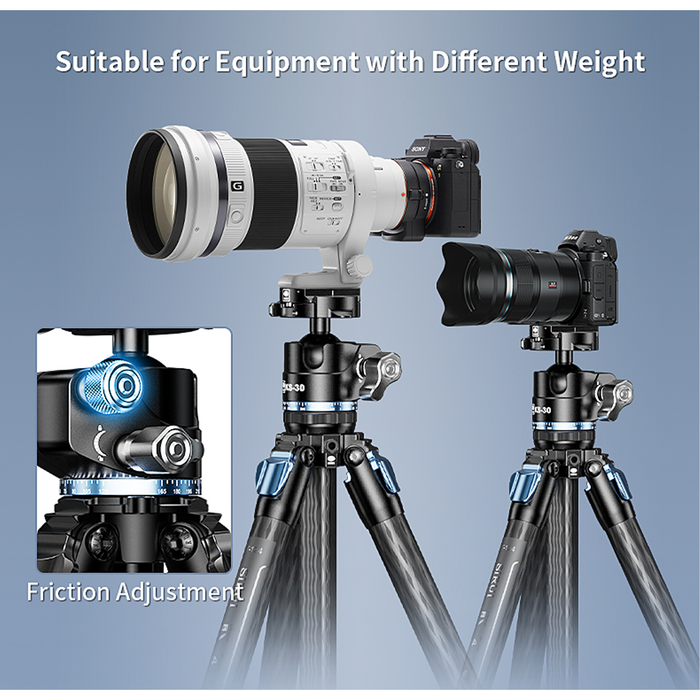 Sirui ST-124 Carbon Fiber Tripod with KS-30 Ball Head