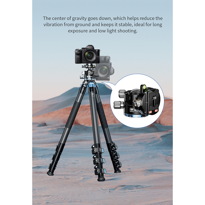 Sirui ST-124 Carbon Fiber Tripod with KS-30 Ball Head