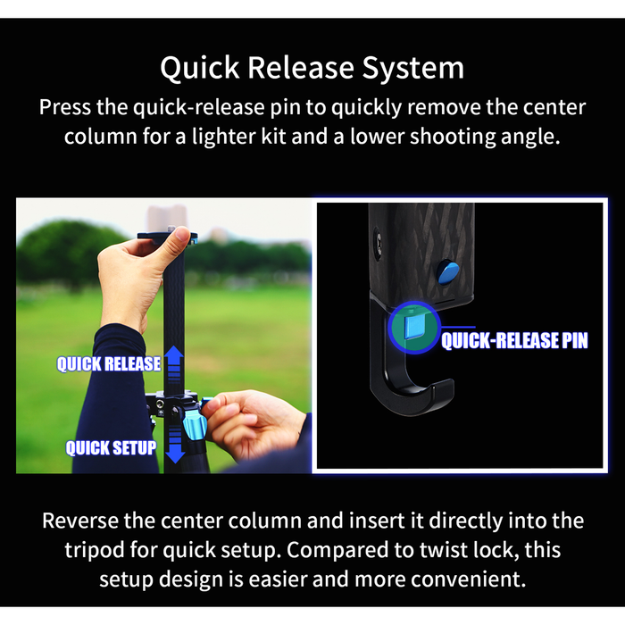 Sirui ST-224 Carbon Fiber Tripod with KS-40 Ball Head