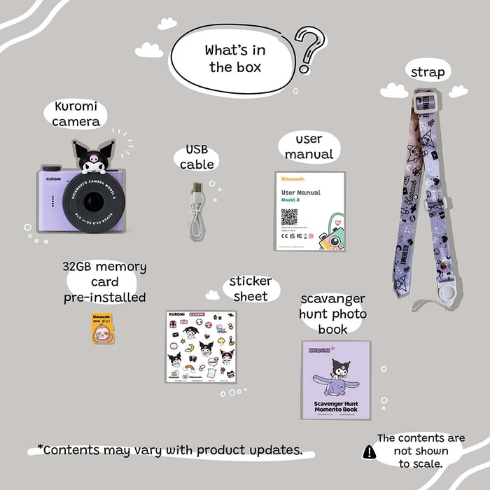 Kidamento Model A Mini Digital Camera for Kids - Kuromi
