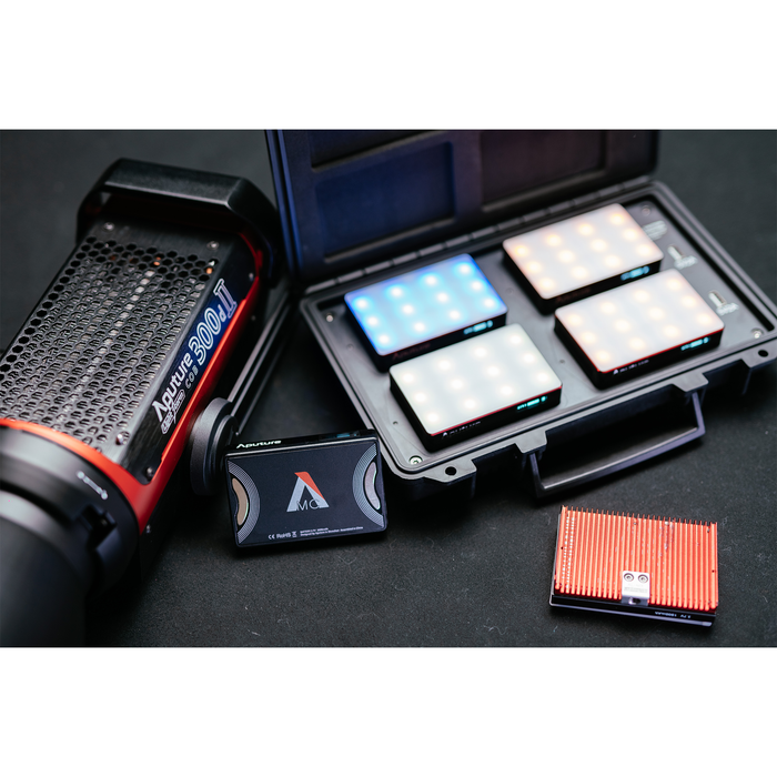 Aputure MC 4-Light Travel Kit with Charging Case