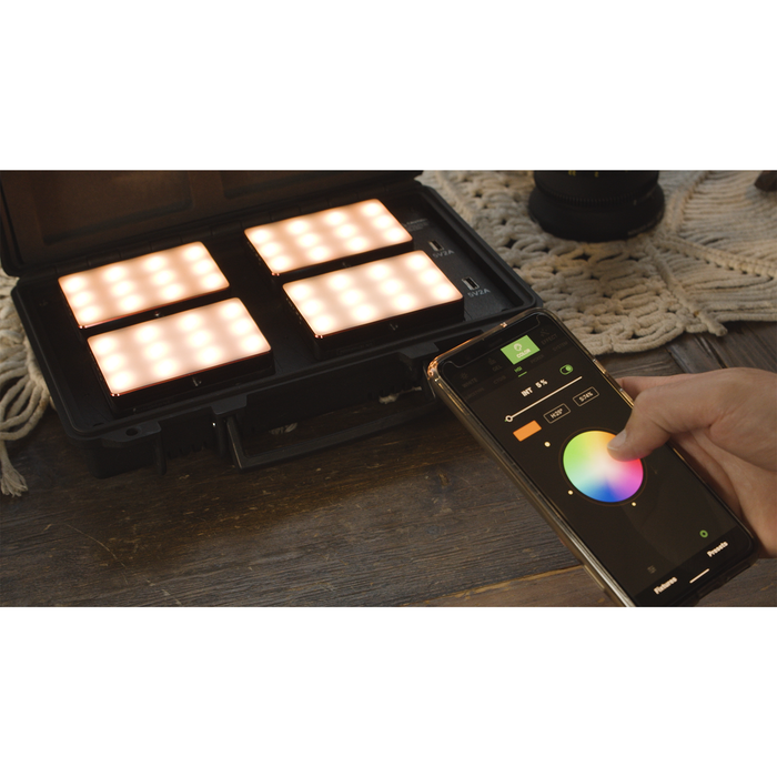 Aputure MC 4-Light Travel Kit with Charging Case