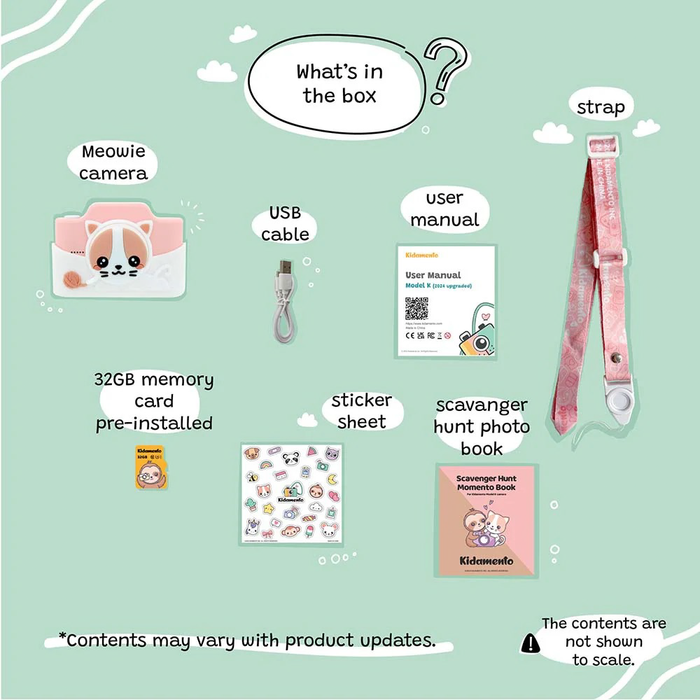 Kidamento Model K Digital Camera for Kids - Cat