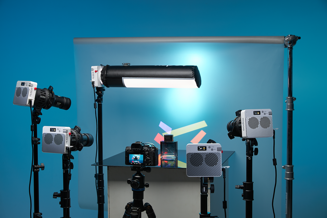 Godox ML100R RGB Portable LED Light Kit (36 Lens & Power Bank Holder)
