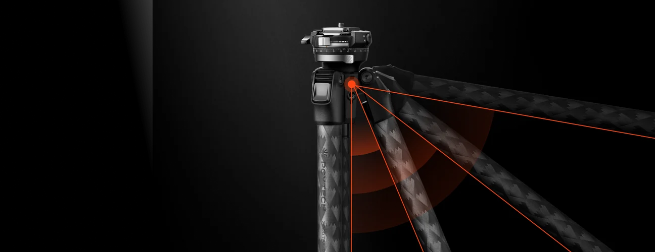 PGYTECH ZiPod Travel Carbon Fiber Tripod with Ballhead - Glacier Silver