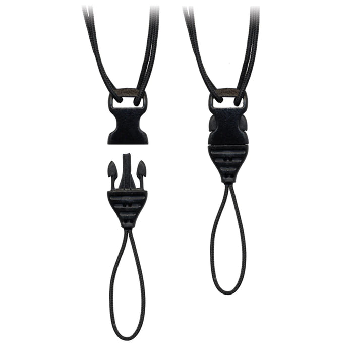 OP/TECH USA Mini Loop Strap with 1.5mm Mini Quick Disconnect Connector, 19-26.5" - Black