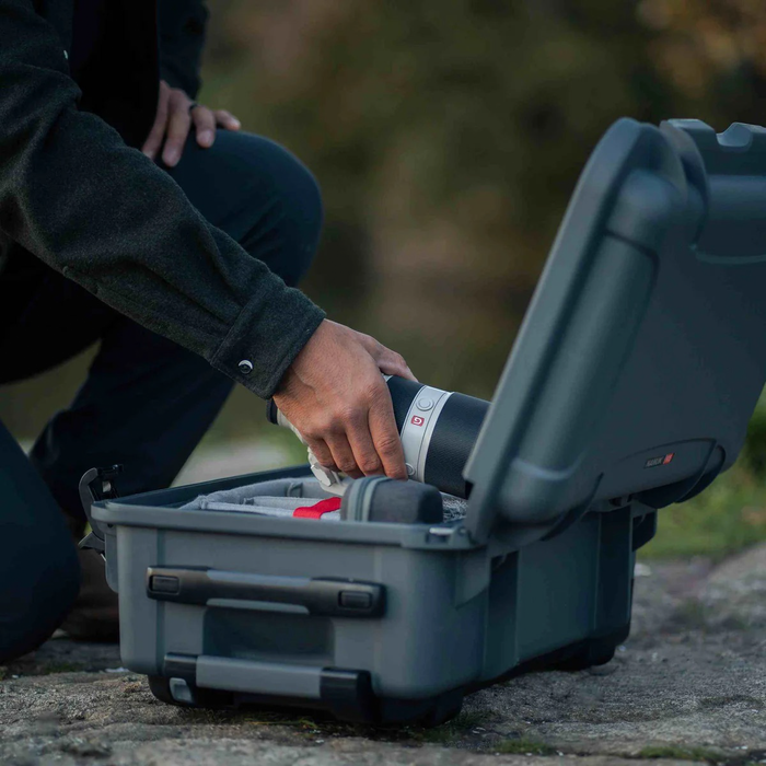 Nanuk 935 Wheeled Protective Case with Padded Dividers & Lid Foam - Graphite