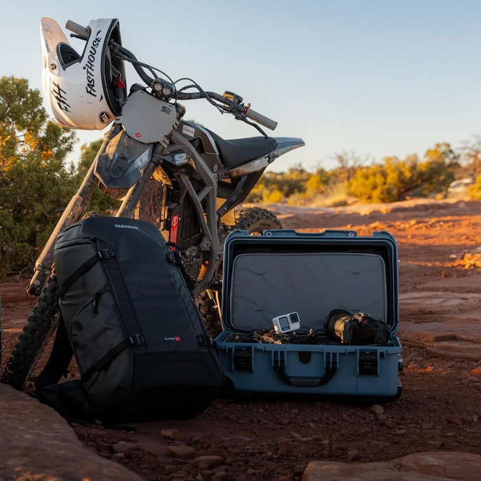 Nanuk 935 Wheeled Pro Photo Kit Protective Case with Padded Dividers & Lid Organizer - Cyan