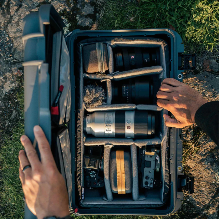 Nanuk 935 Wheeled Pro Photo Kit Protective Case with Padded Dividers & Lid Organizer - Graphite