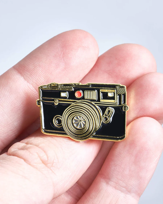 Rangefinder Camera #5 Gold Pin