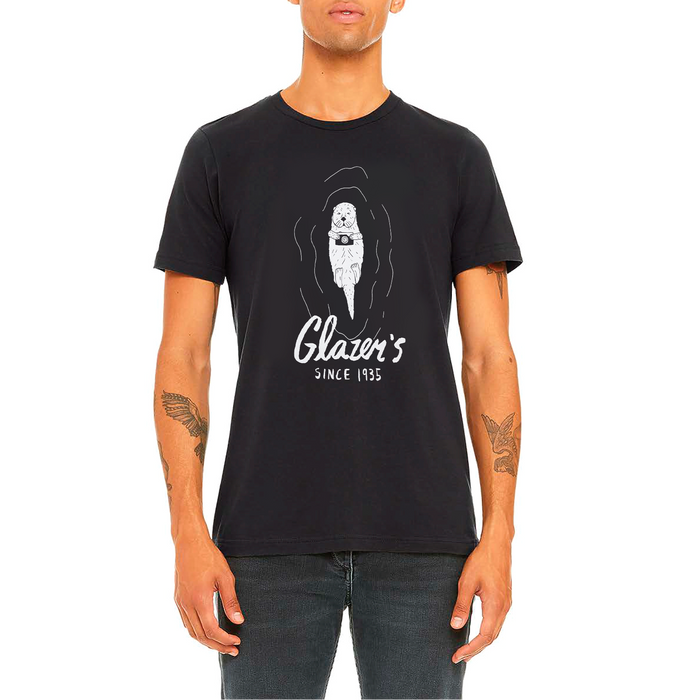 Glazer's Otter Camera T-Shirt Vintage Black - Medium