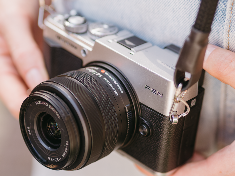 OM System PEN Camera with M.Zuiko 14-42mm f/3.5-5.6 III Lens - Black