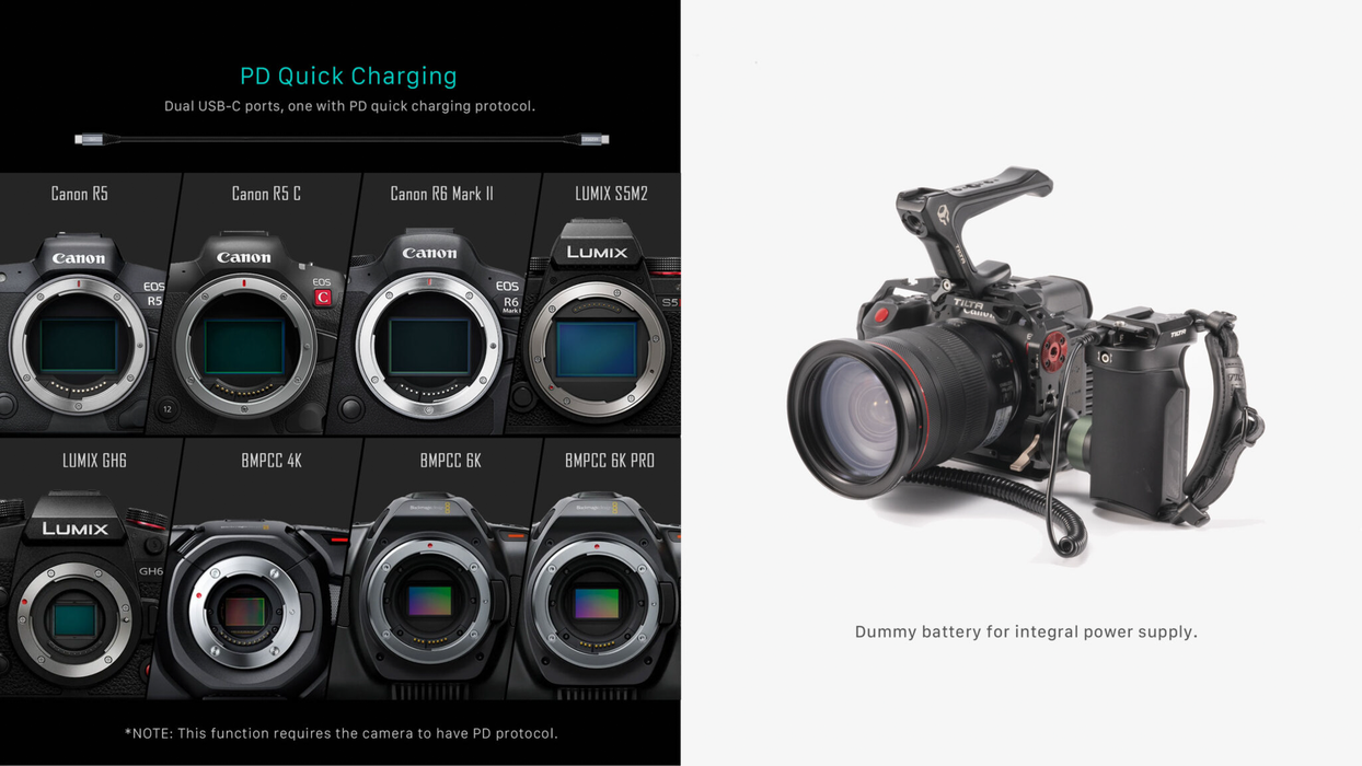 Tilta Left Side PD Handle with Run/Stop Type VIII – Black