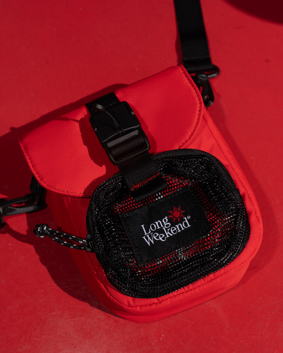 Long Weekend Crossbody Camera Pouch - Chili Red