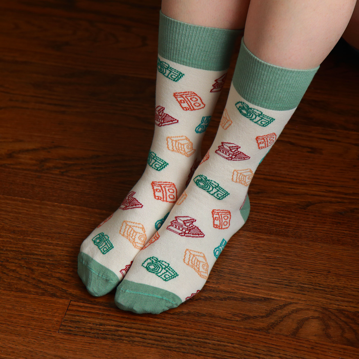 Cameras Socks - Natural