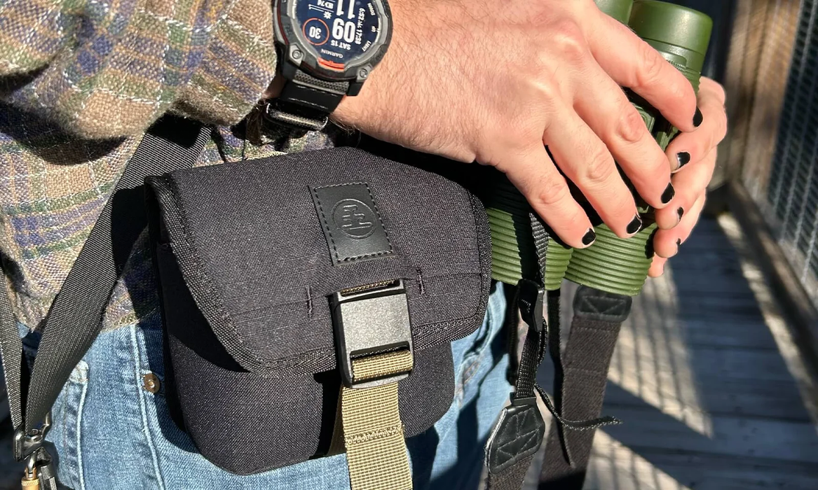Nocs Provisions 35mm Field Issue Binocular Pouch - Charcoal Black