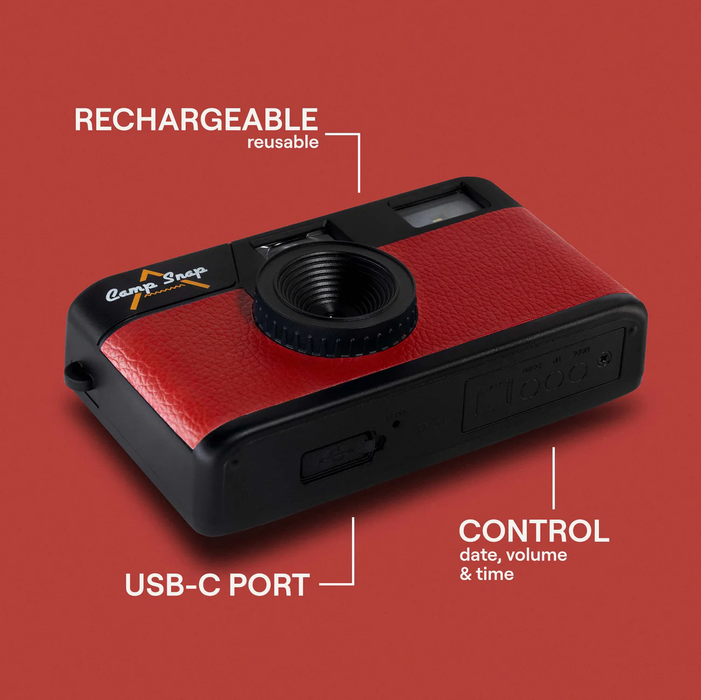 Camp Snap Screen-Free Digital Camera - Crimson Red