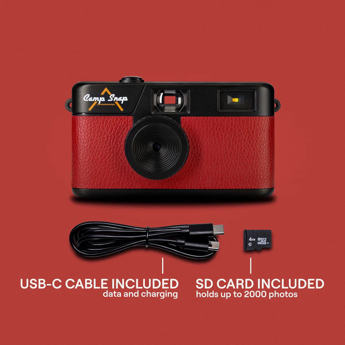 Camp Snap Screen-Free Digital Camera - Crimson Red