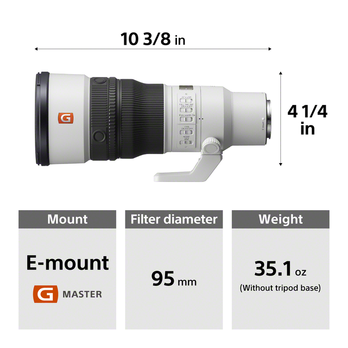 Sony FE 600mm f/6.3 GM OSS Lens