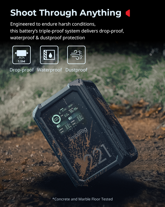 SmallRig X-Touch Smart Triple-Proof V-Mount X221 Battery