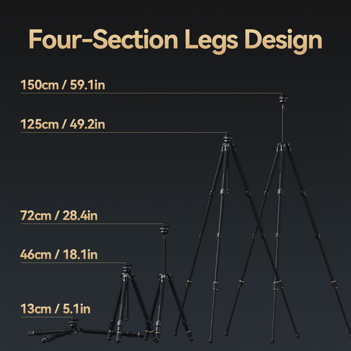 SmallRig FreeRover Carbon Fiber Photo Tripod Kit AP-100