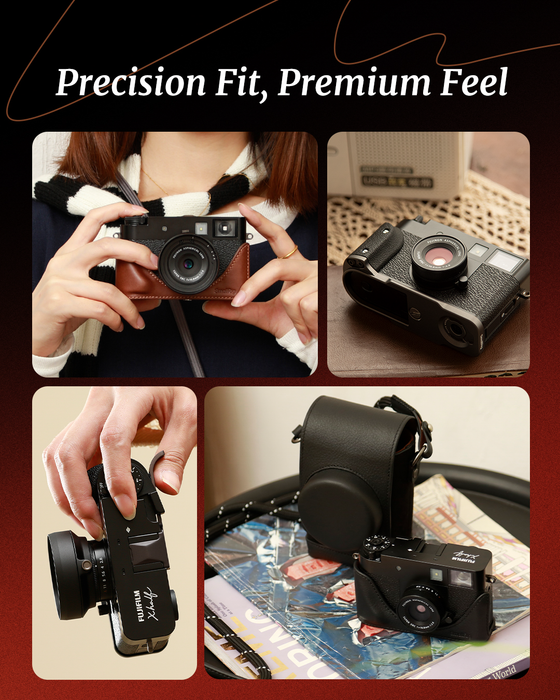 SmallRig L-Shaped Mount Plate with Silicone Handle for Fujifilm X Half - Black