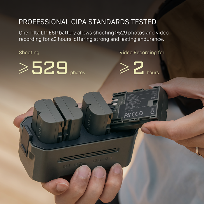 Tilta LP-E6P Battery with USB-C Input (2400mAh) for Canon Cameras - Green