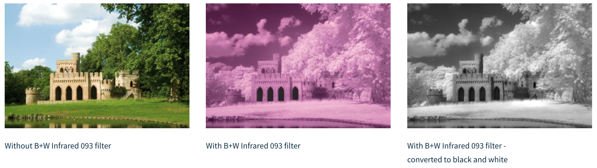 B+W 77mm #093/830 Infrared Black Red Filter