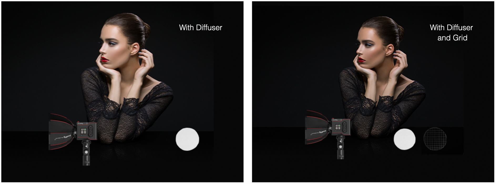 SmallRig RA-D30 Mini Parabolic Softbox for RC60/100 COB LED Video Light 4358