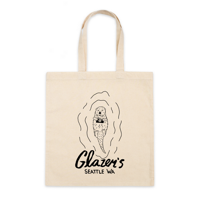 Glazer's Otter Simple Canvas Tote Bag
