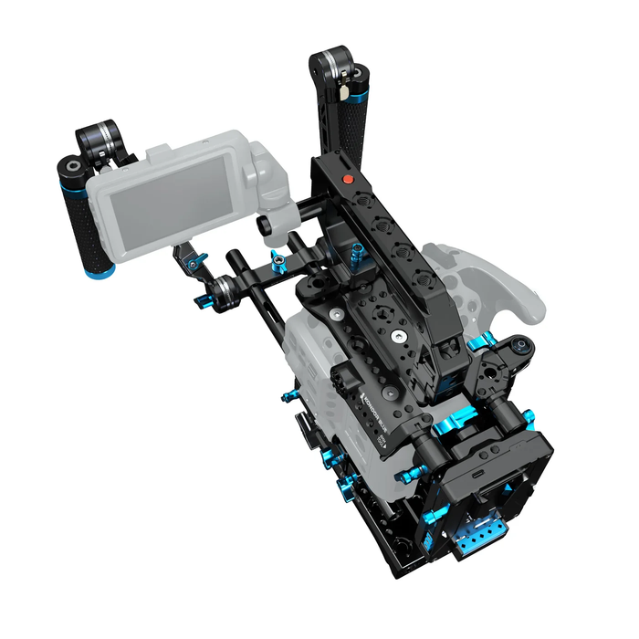 Kondor Blue XLR Handle Extension for Sony FX6 - Raven Black