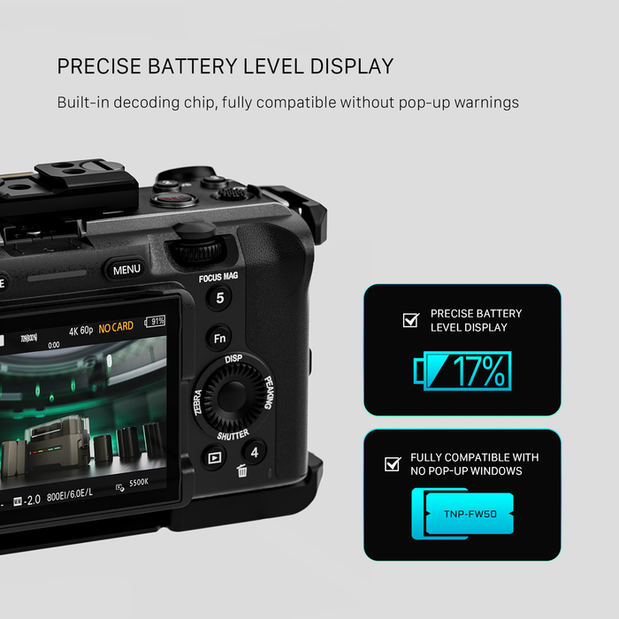 Tilta NP-FW50 Battery with USB-C Input (980mAh) - Green