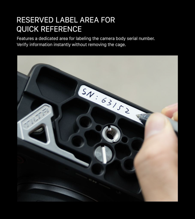 Tilta Full Camera Cage for Canon R6 V - Black