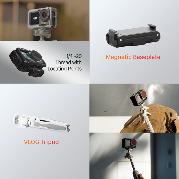 Tilta Full Camera Cage for DJI Osmo Action - Black