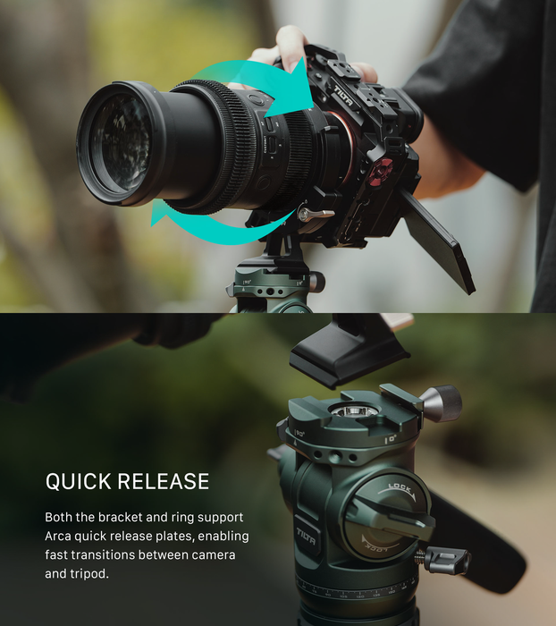 Tilta Adjustable Vertical Camera Support Bracket for Sony – Black