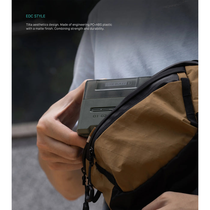 Tilta Portable 4-Bay Charging Station for Panasonic DMW-BLK22 Batteries – Green