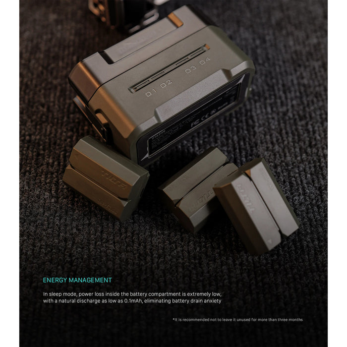 Tilta Portable 4-Bay Charging Station Kit with Sony NP-FZ100 Batteries – Green