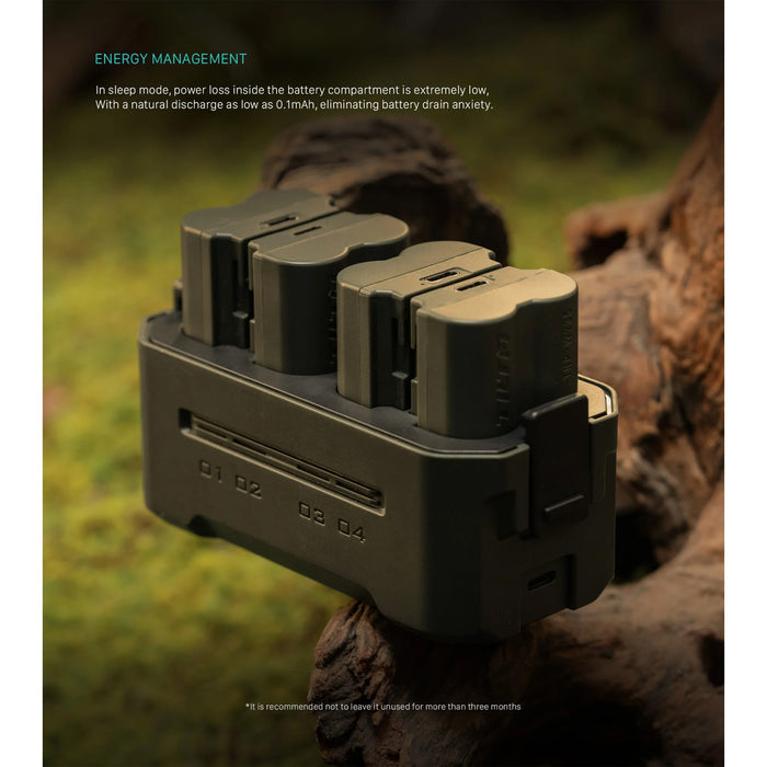 Tilta Portable 4-Bay Charging Station for Fujifilm NP-W235 Batteries – Green