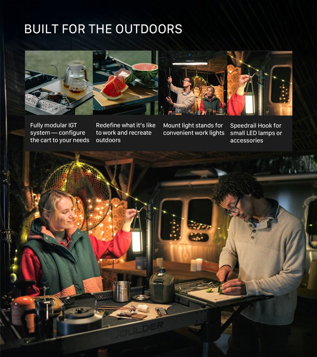 Tilta Boulder 36“ Camera Cart Indie Kit - Black/Gray