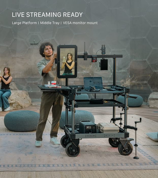 Tilta Boulder 36“ Camera Cart - Gray