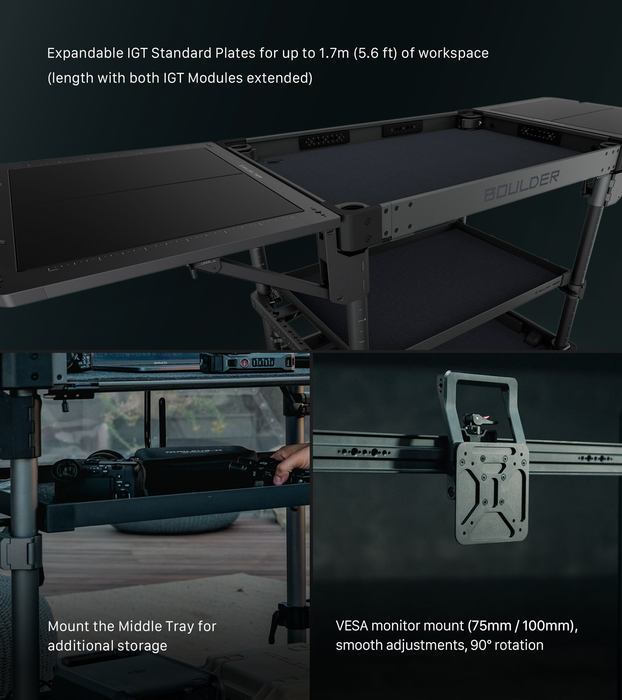 Tilta Boulder 36“ Camera Cart - Gray