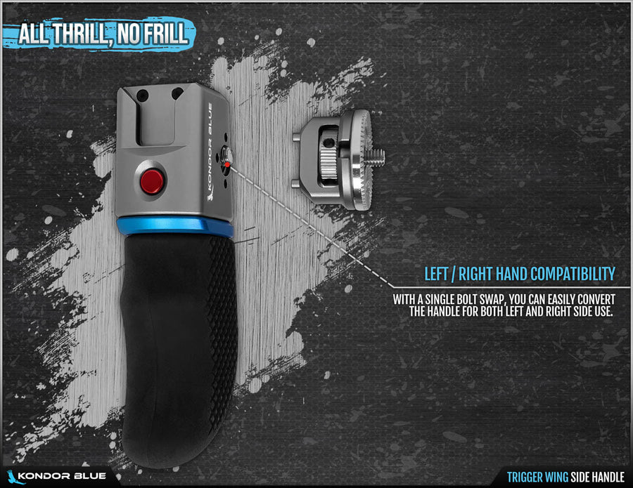 Kondor Blue Trigger Wing Side Handle - Raven Black