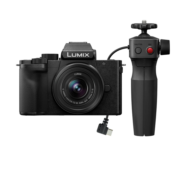 Panasonic Lumix G100D Mirrorless Camera with 12-32mm & Tripod Grip