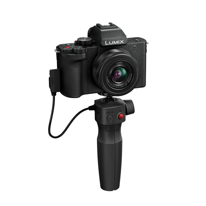 Panasonic Lumix G100D Mirrorless Camera with 12-32mm & Tripod Grip