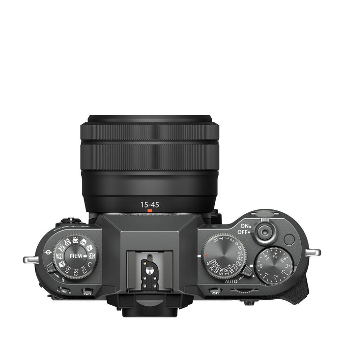 Fujifilm X-T50 Mirrorless Camera with XC 15-45mm f/3.5-5.6 OIS PZ Lens - Charcoal Silver