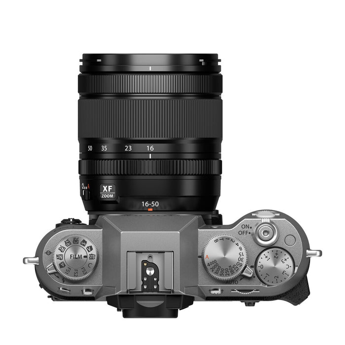 Fujifilm X-T50 Mirrorless Camera with XF 16-50mm f/2.8-4.8 R LM WR Lens - Silver