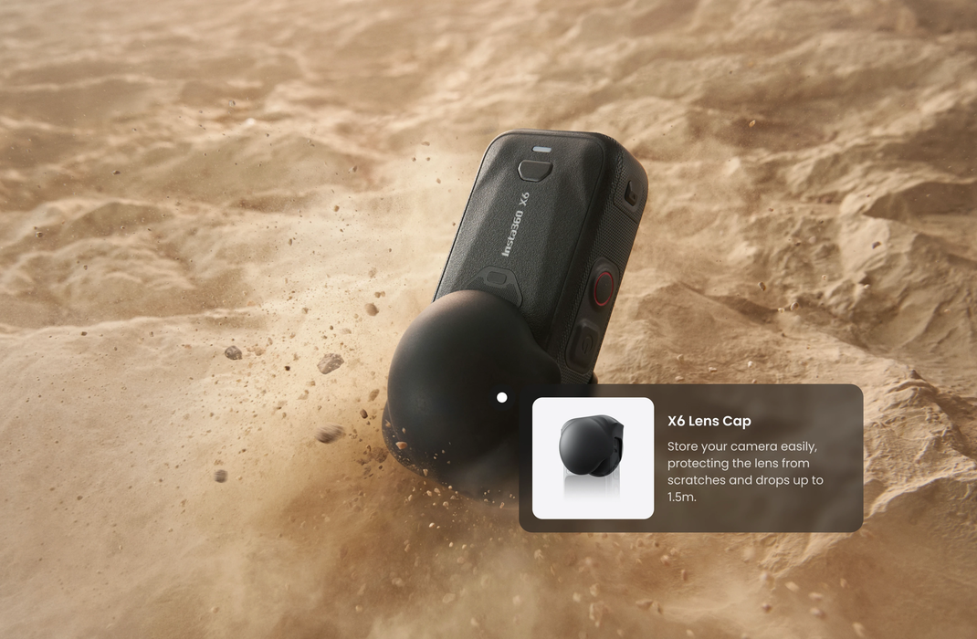 Insta360 X6 360° 8K Camera Essentials Bundle - Arctic White