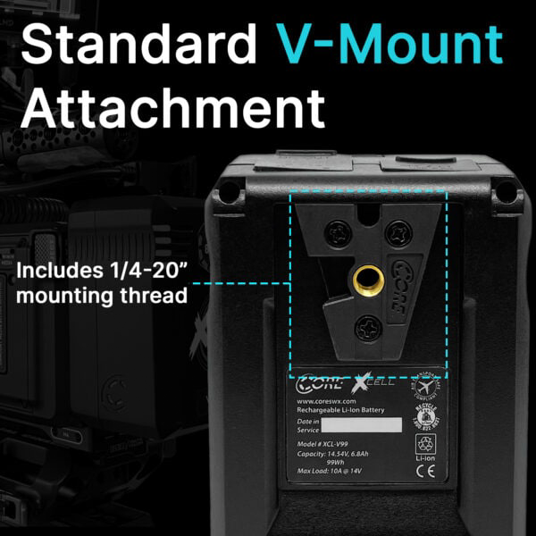 CoreSWX XCell Micro-Sized Smart 99Wh Lithium-Ion Battery - V-Mount
