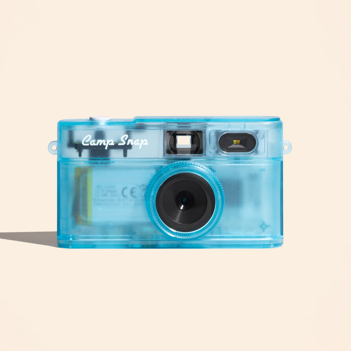Camp Snap 2 Screen-Free Digital Camera - Blue Rush (Transparent)